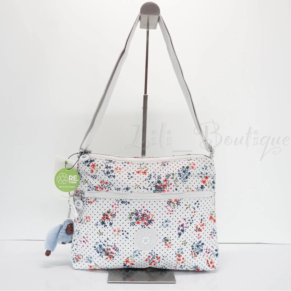 Kipling K10567 Annabelle Double Zipper Crossbody Bag Polyester Radiant Bouquet